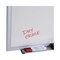 Universal 60 in. x 36 in. Melamine Dry Erase Board with Silver Anodized Aluminum Frame - White Surface